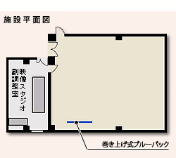映像スタジオの平面図